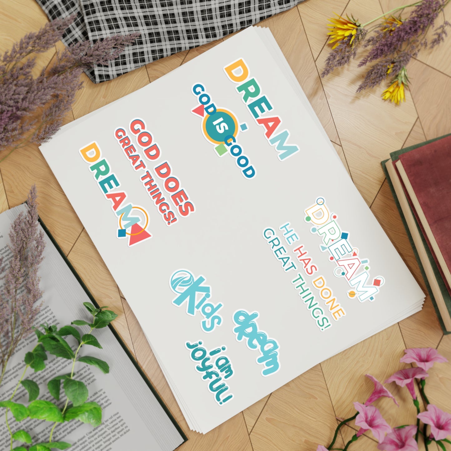 Colorful Inspirational Sticker Sheet Bundle