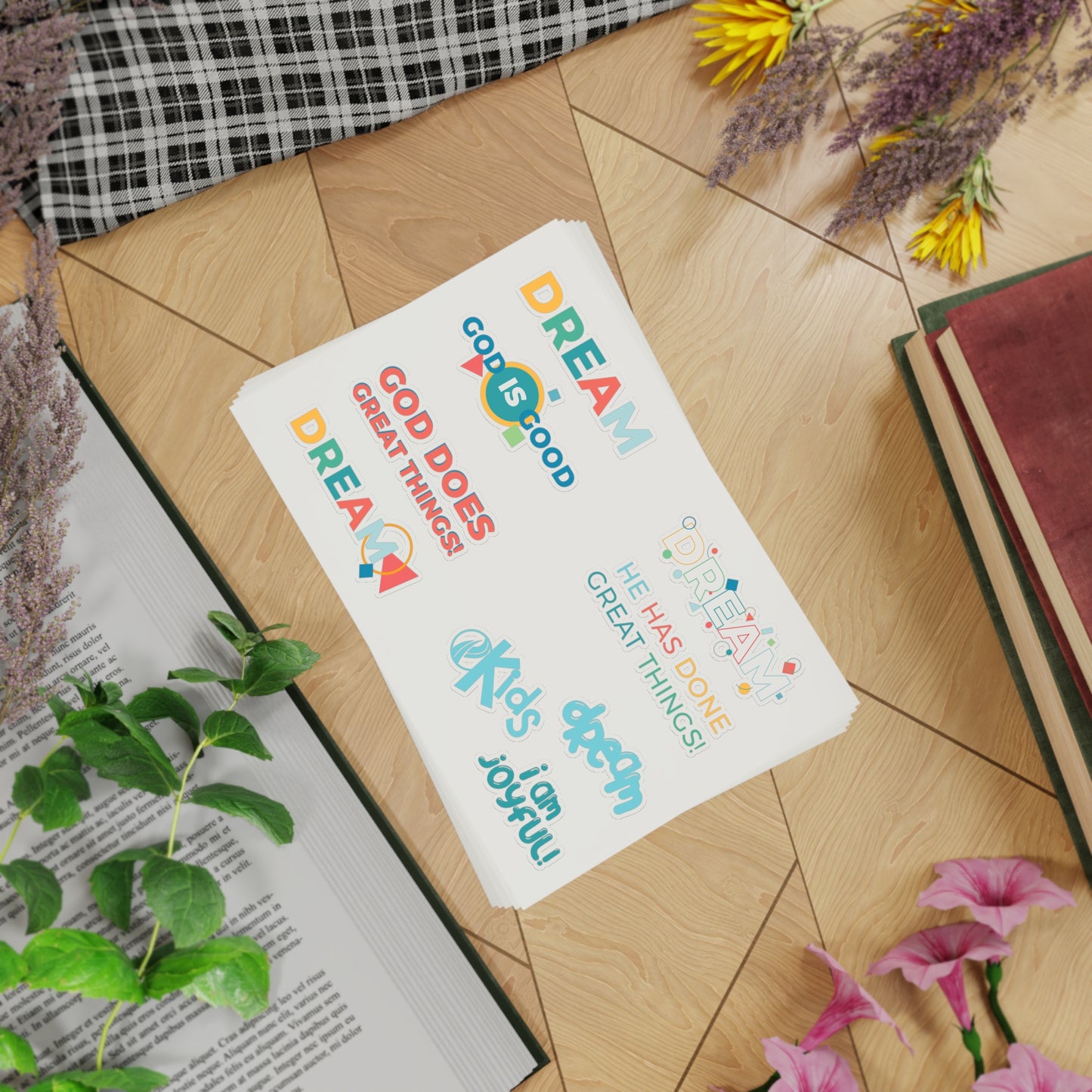 Colorful Inspirational Sticker Sheet Bundle